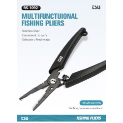 Πενσακι TSURINOYA Fishing Pliers RS-1092 Stainless Steel 