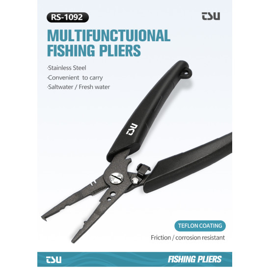 Πενσακι TSURINOYA Fishing Pliers RS-1092 Stainless Steel Πενσακι TSURINOYA Fishing Pliers RS-1092 Stainless Steel