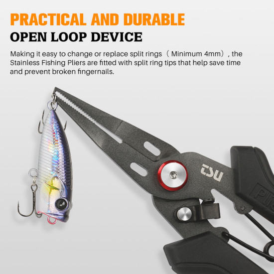 Πενσακι TSURINOYA Split Ring Fishing Pliers Πενσακι TSURINOYA Split Ring Fishing Pliers