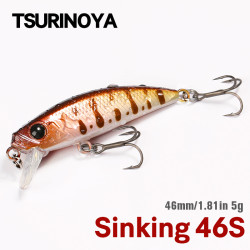 Τεχνητο TSURINOYA INTRUDER 46S 5gr Sinking Minnow