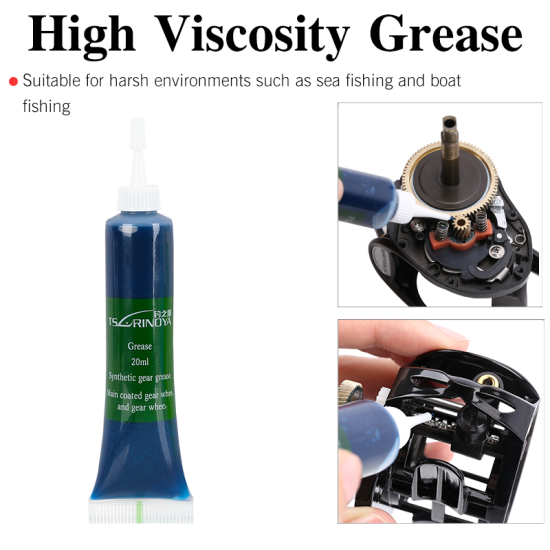 TSURINOYA Fishing Reel Maintenance Oil and Grease Bearing Lubricant oil Gear Protective Grease Casting Spinning Reel Maintenance