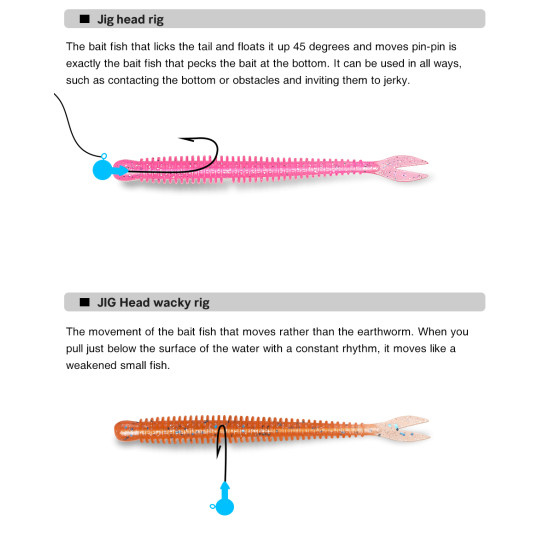 TSURINOYA FLAME Silicone Worm 1.8g 18pcs TSURINOYA FLAME Silicone Worm 1.8g 18pcs