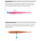 TSURINOYA FLAME Silicone Worm 1.8g 18pcs TSURINOYA FLAME Silicone Worm 1.8g 18pcs