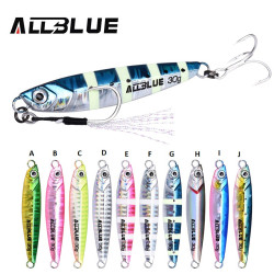 ALLBLUE New WAHOO Metal Jig Jigging Spoon 