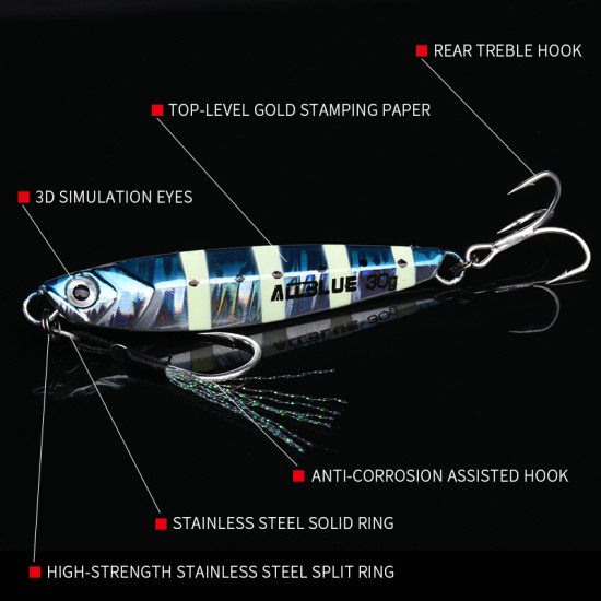 ALLBLUE New WAHOO Metal Jig – Πλάνο Jigging 20-60gr ALLBLUE New WAHOO Metal Jig – Πλάνο Jigging 20-60gr