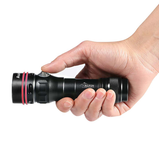 Καταδυτικός Φακός Alpin HydroSphere 2 1800LM – 100m, με Ένδειξη Μπαταρίας Καταδυτικός Φακός Alpin HydroSphere 2 1800LM – 100m, με Ένδειξη Μπαταρίας
