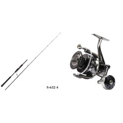 Σετ Light Jigging Tsurinoya Swordsman Full Solid S632-4 + Μηχανισμός Brown Bear 5000 – Combo Βαρκάς για Vertical & Light Jigging