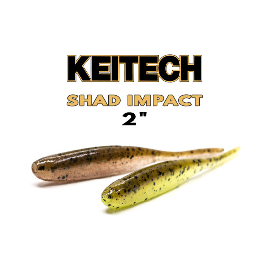 Τεχνητό Σιλικονη Keitech Shad Impact 2" – Rolling Action με Άρωμα Σαρδέλας