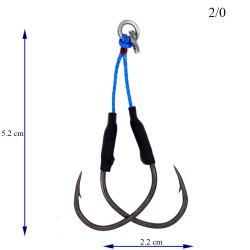 Αγκίστρια Assist MajorCraft Gekisasu Wire Rear 