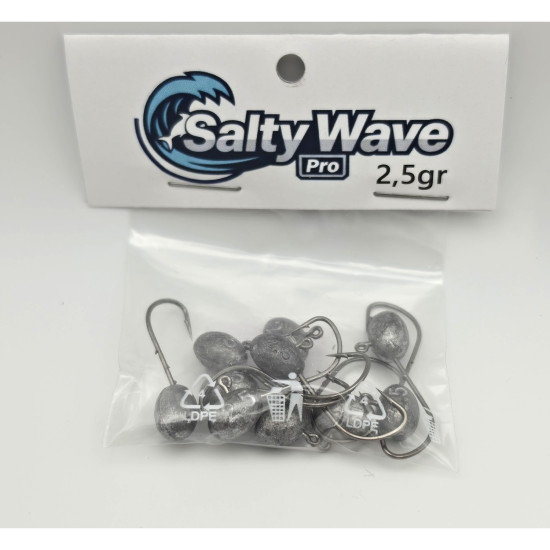 Μολυβοκεφαλές Jig Head Salty Wave Pro – Συσκευασία 10 τεμ.