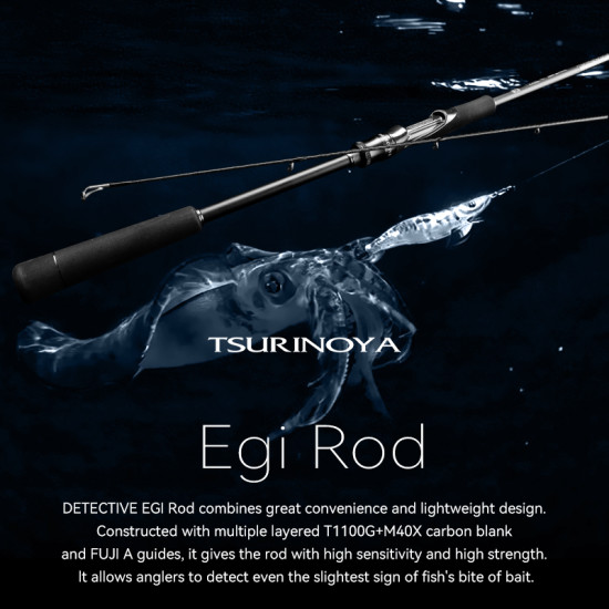 Καλάμι Eging Tsurinoya Detective Inshore Egi Rod – Carbon T1100G Καλάμι Eging Tsurinoya Detective Inshore Egi Rod – Carbon T1100G