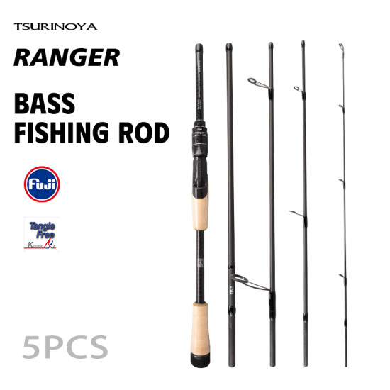 TSURINOYA Ranger S6105L-ML — Travel Καλάμι H.R.F 2.08m, 5 Τμημάτων, Carbon TSURINOYA Ranger S6105L-ML — Travel Καλάμι H.R.F 2.08m, 5 Τμημάτων, Carbon