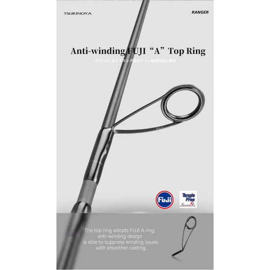 TSURINOYA Ranger S6105L-ML — Travel Καλάμι H.R.F 2.08m, 5 Τμημάτων, Carbon TSURINOYA Ranger S6105L-ML — Travel Καλάμι H.R.F 2.08m, 5 Τμημάτων, Carbon