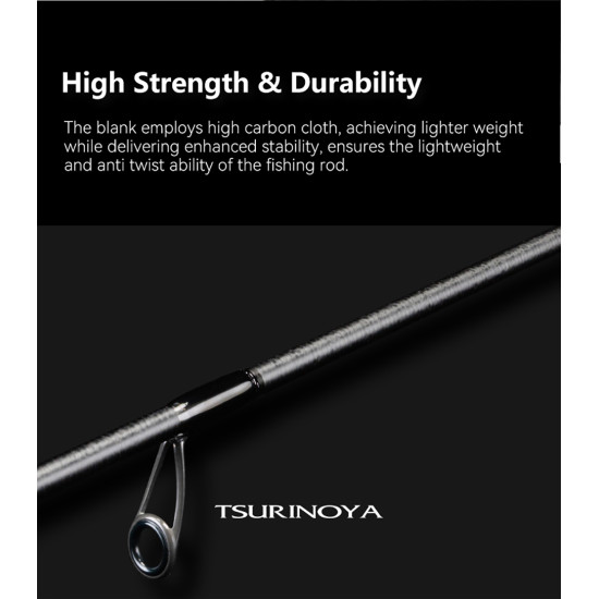 TSURINOYA Ranger S6105L-ML — Travel Καλάμι H.R.F 2.08m, 5 Τμημάτων, Carbon TSURINOYA Ranger S6105L-ML — Travel Καλάμι H.R.F 2.08m, 5 Τμημάτων, Carbon