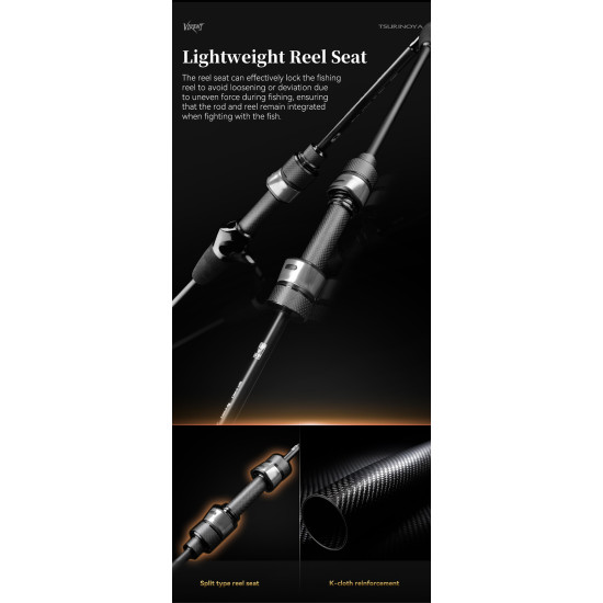 Καλάμι Ultralight Spinning TSURINOYA VIRENT – 3 Μοντέλα με SIC Guides για Finesse & LRF Καλάμι Ultralight Spinning TSURINOYA VIRENT – 3 Μοντέλα με SIC Guides για Finesse & LRF