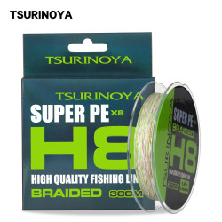 Νήμα TSURINOYA H8 Multicolor 300m – 8 Κλώνων με Αλλαγή Χρώματος ανά 10m