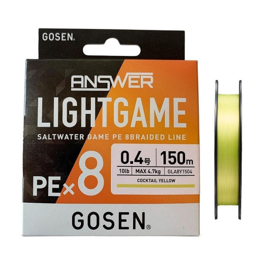 Νήμα Gosen Answer Light Game PE x8 Νήμα Gosen Answer Light Game PE x8