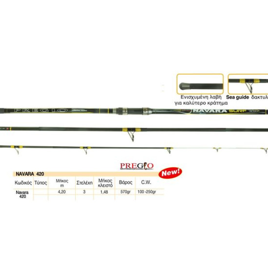 Pregio Navara 420 4,20m 100-250gr Pregio Navara 420 4,20m 100-250gr