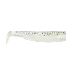 FIIISH #2 - Black Minnow 90 BLANC PAILLETE
