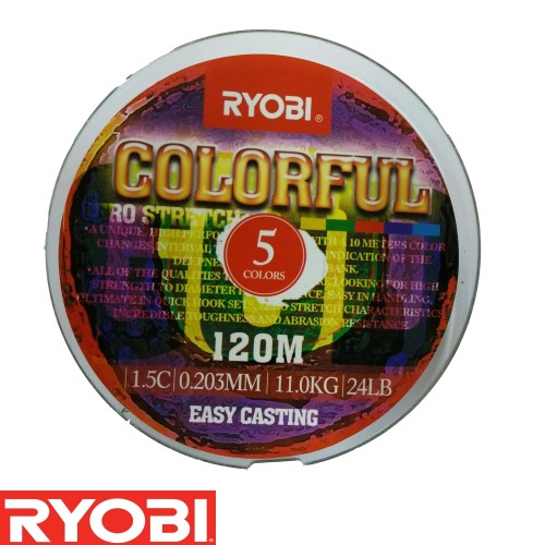 Ryobi Colorfull 8Braid 120m ΝΗΜΑΤΑ