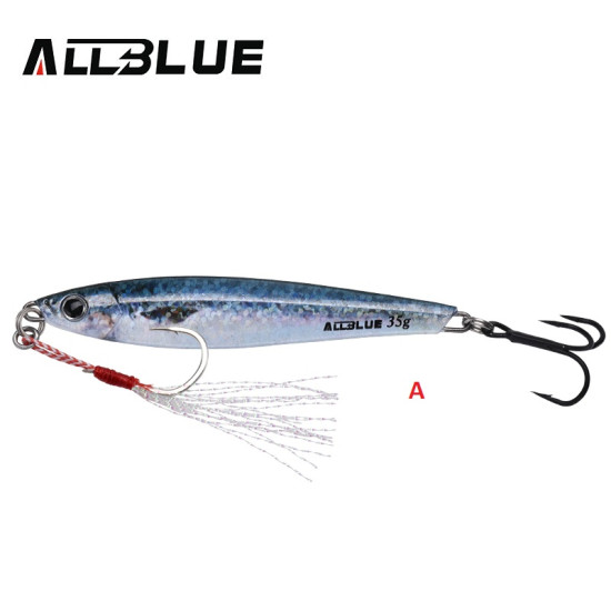 ALLBLUE Metal Jigging Spoon 35g 3D Print Laser Shardine ALLBLUE Metal Jigging Spoon 35g 3D Print Laser Shardine