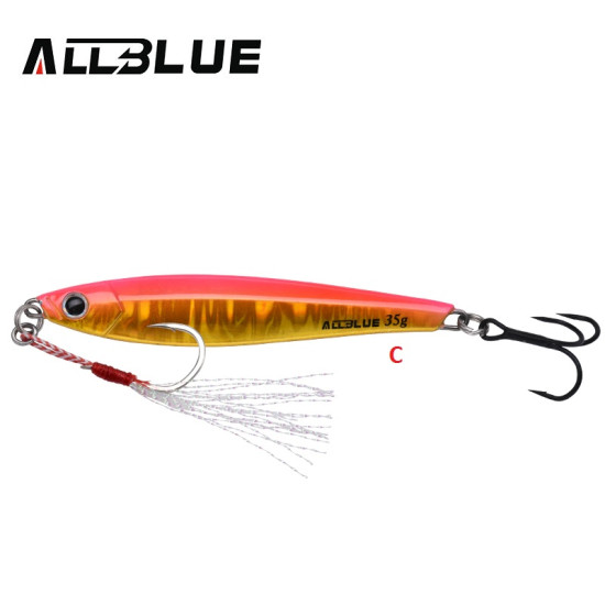 ALLBLUE Metal Jigging Spoon 35g 3D Print Laser Shardine ALLBLUE Metal Jigging Spoon 35g 3D Print Laser Shardine
