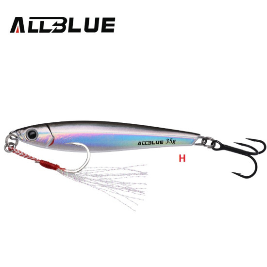 ALLBLUE Metal Jigging Spoon 35g 3D Print Laser Shardine ALLBLUE Metal Jigging Spoon 35g 3D Print Laser Shardine