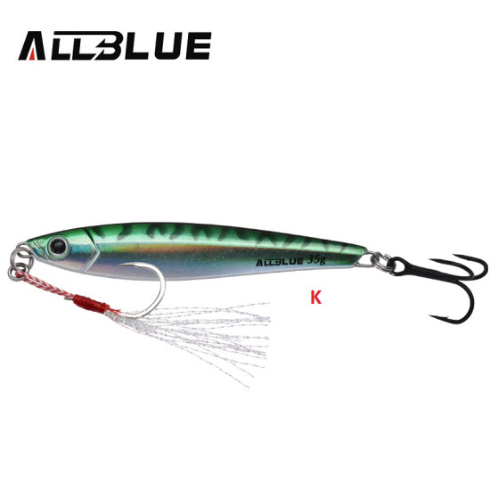 ALLBLUE Metal Jigging Spoon 35g 3D Print Laser Shardine ALLBLUE Metal Jigging Spoon 35g 3D Print Laser Shardine